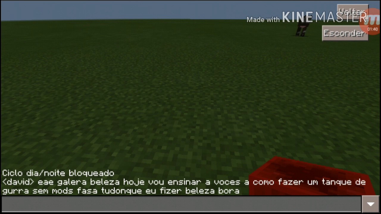 Como fazer um tanque de guerra no minecraft pe sem mods fasiu