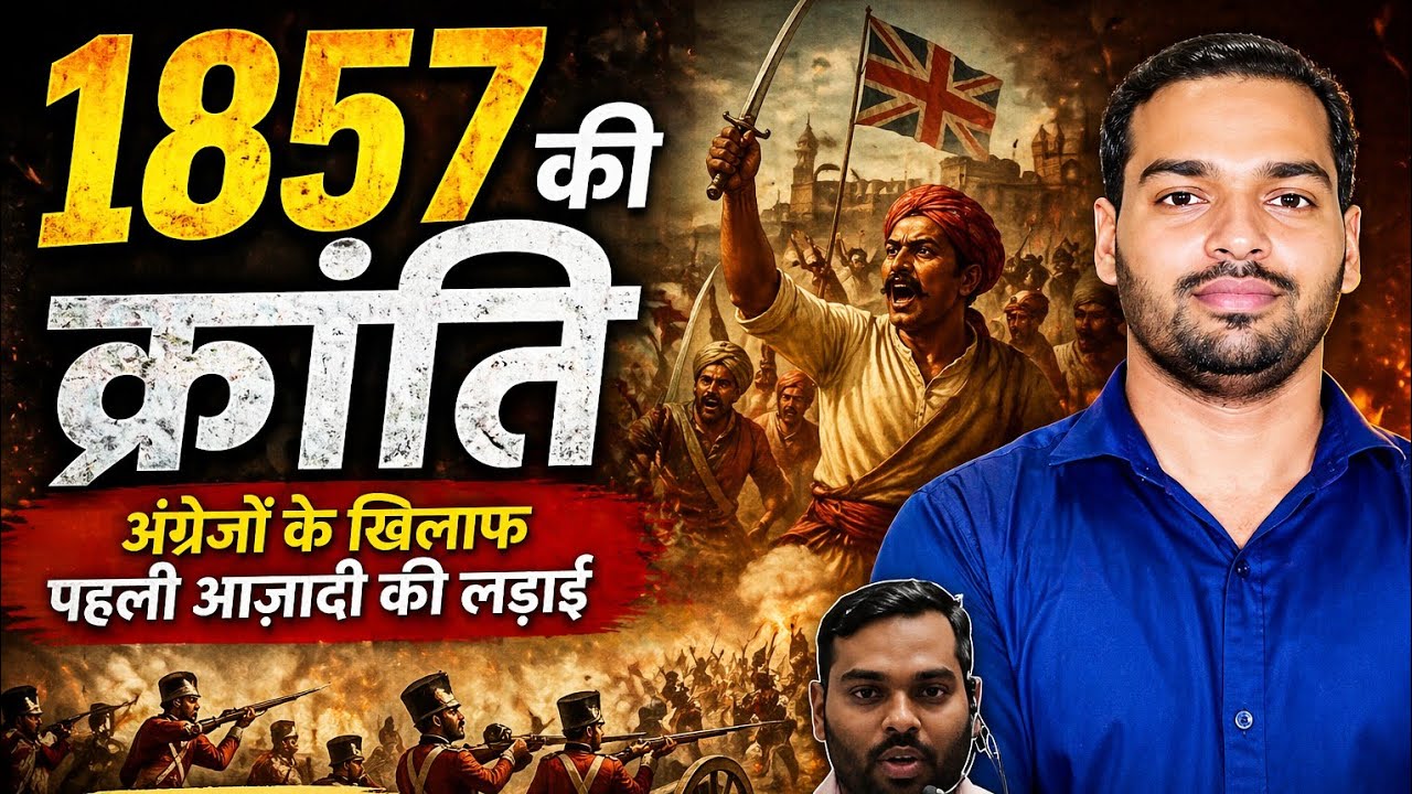 1857 की क्रांति | अंग्रेजों के खिलाफ पहली आज़ादी की लड़ाई |  UPSI / SSC GK#upp2026#THE AOSH CLASS 