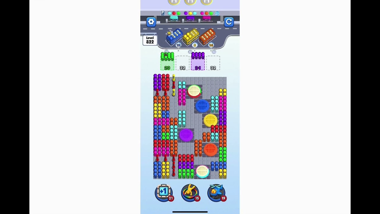 Hole Trap Jam the Bus Level 822