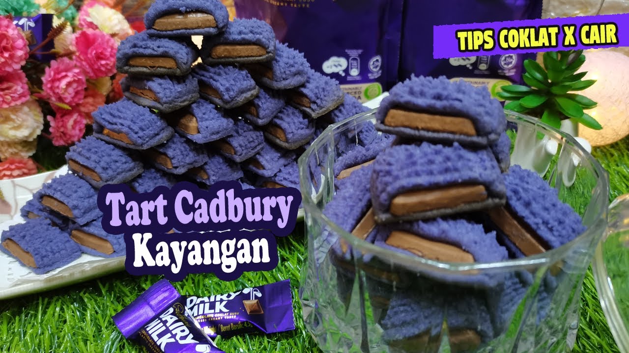 Cara Buat Tart Cadbury Gebu Sukatan Cawan | Tip Coklat Tidak Mudah Cair | How Make Easy Cadbury Tart