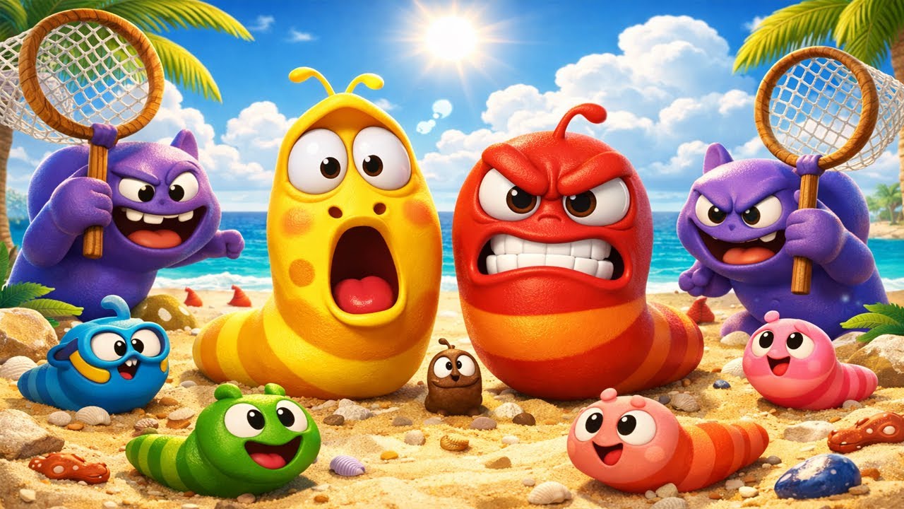 ตัวอ่อนการ์ตูน LARVA 🐌 หมากฝรั่ง 2 🐍 การ์ตูนหนอนหรรษาตอนใหม่ล่าสุด 🐵 การ์ตูนหนอน | SMToon Thai