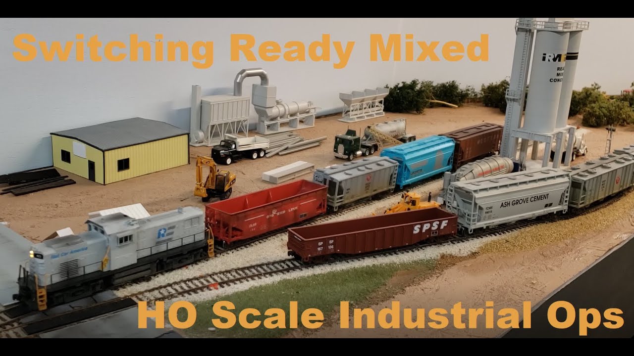 Stockyard Industrial Lead: Switching the Ready Mixed Concrete Plant - HO Scale Industry Operations