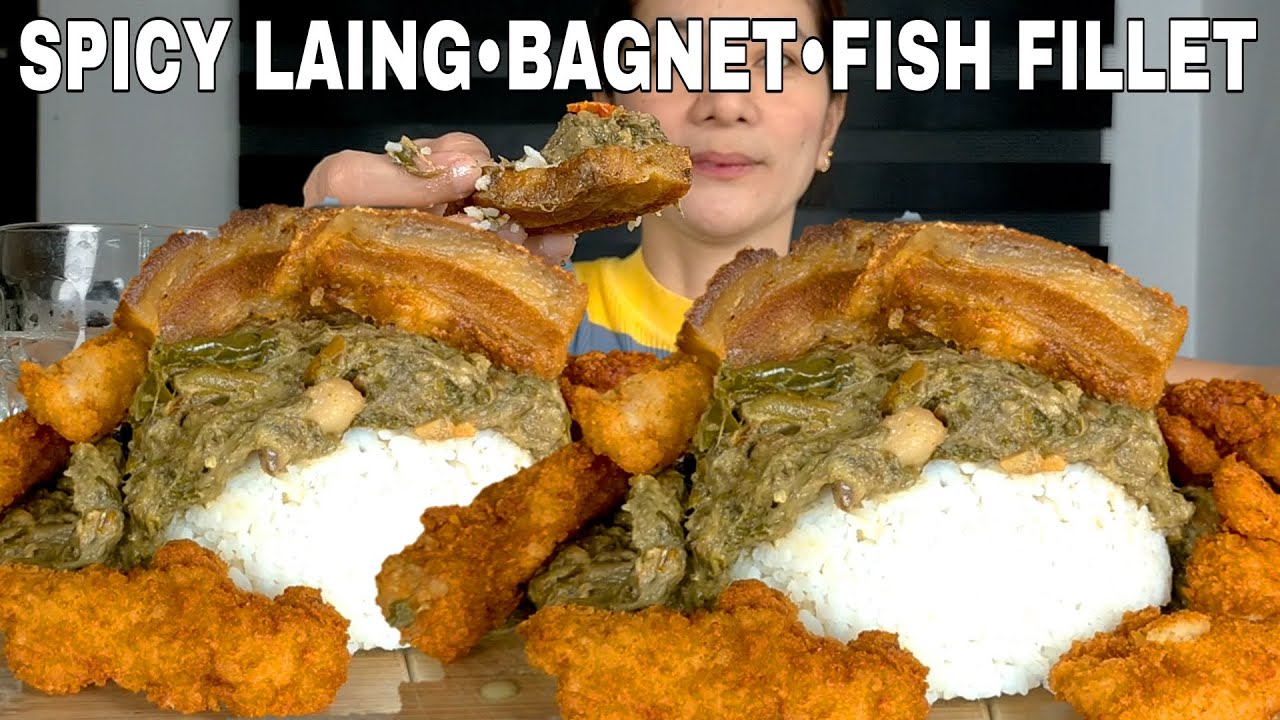 SPICY LAING AT BAGNET | MUKBANG PHILIPPINES | FILIPINO FOOD