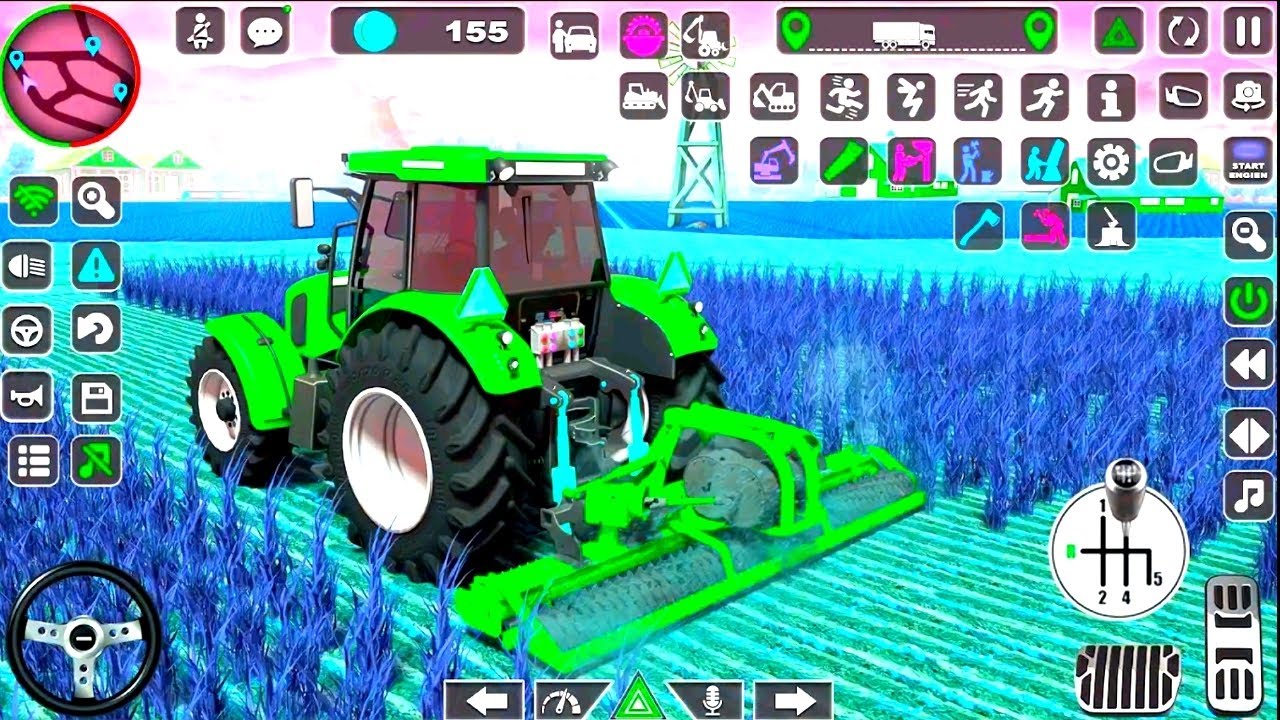 Modern Tractor farming Driving Simulator 3D New Tractor Game Android Gameplay #games #gaming 