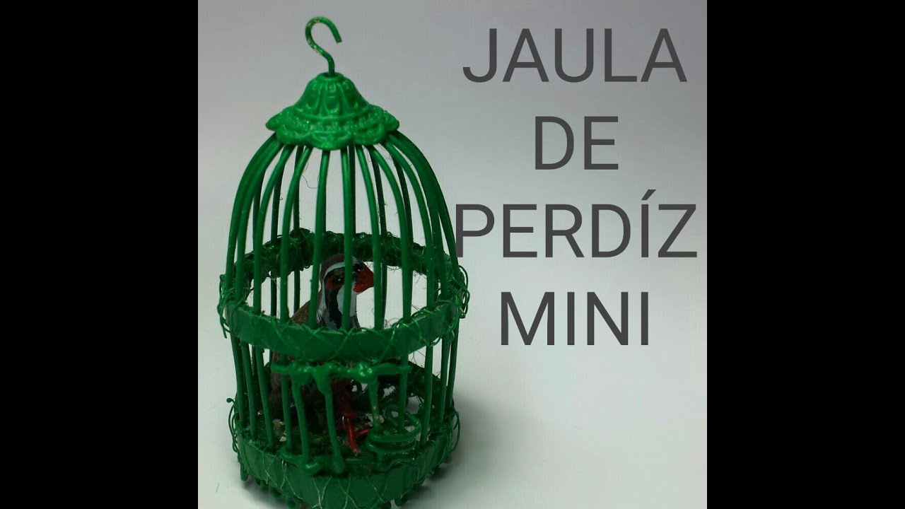 COMO HACER UNA JAULA DE PERDIZ PARA EL BELEN - PARTRIDGE CAGE
