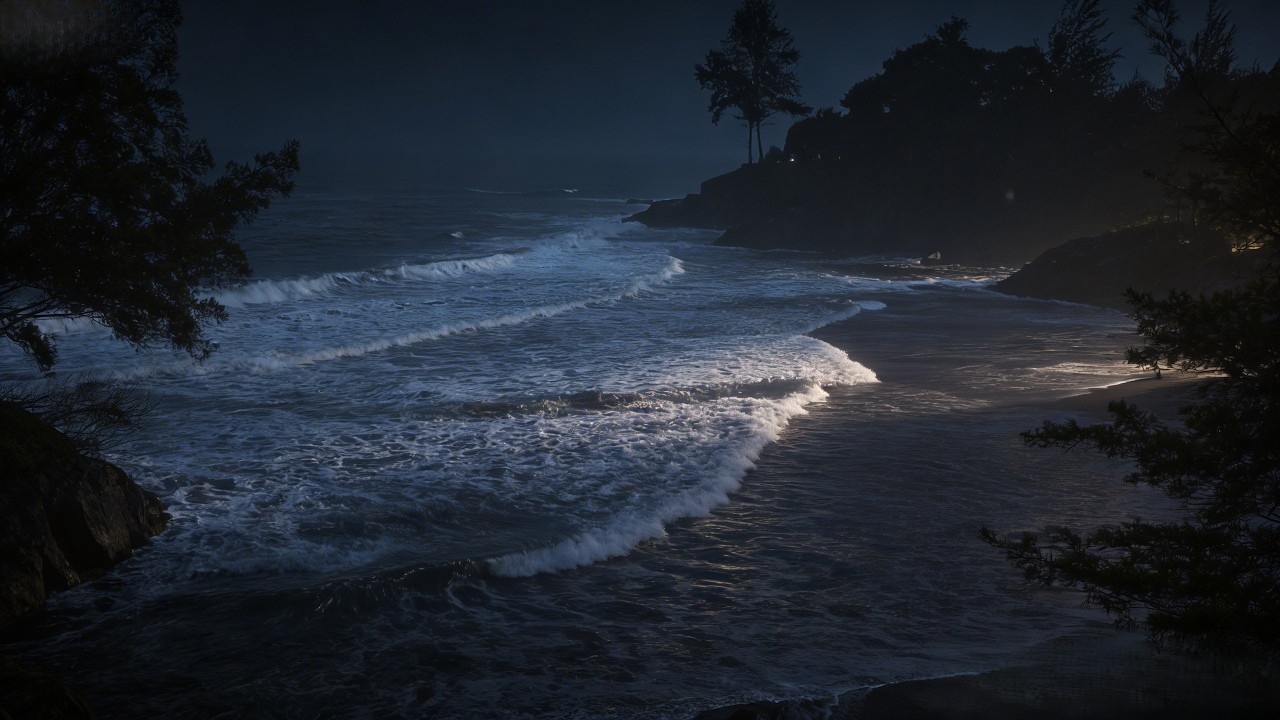 You’ll Fall Asleep Before the Next Wave 🌊 Midnight Ocean Sounds