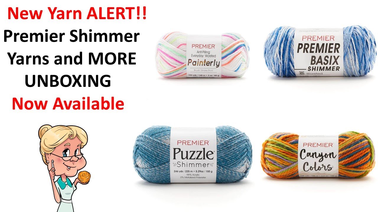 NEW YARN ALERT!!  Puzzle Shimmer and Premier Basix Shimmer and MORE.  MUST SEE!!   #MakeitPremier