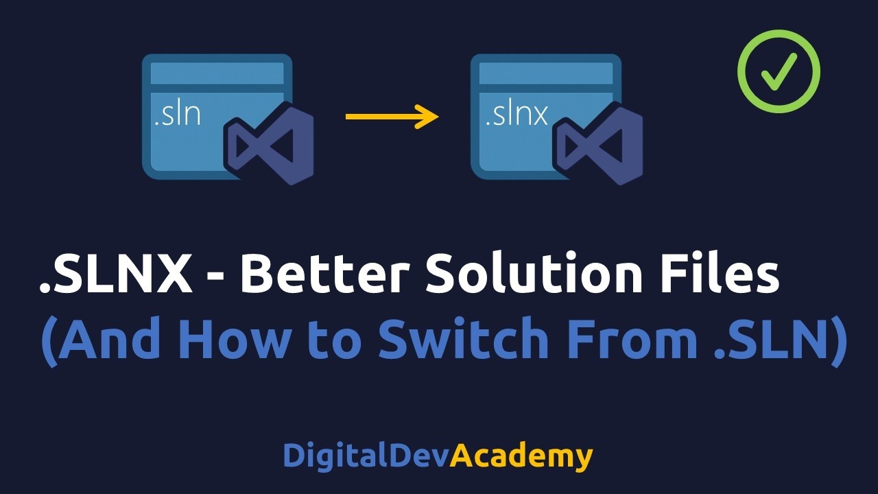 C# .NET SLNX Explained in Depth (Why .SLN Files Are Being Replaced and How to Switch Today)