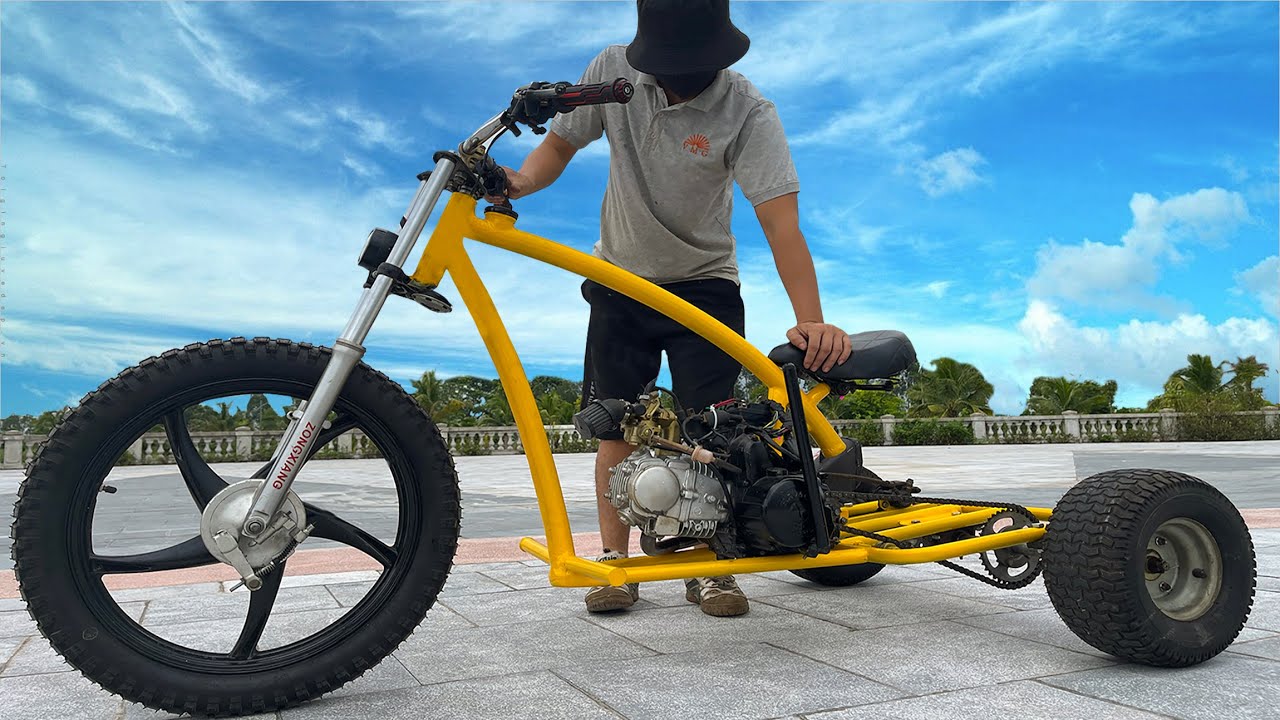 Genius Boy Builds Amazing Motorcycle Using Chain Drive