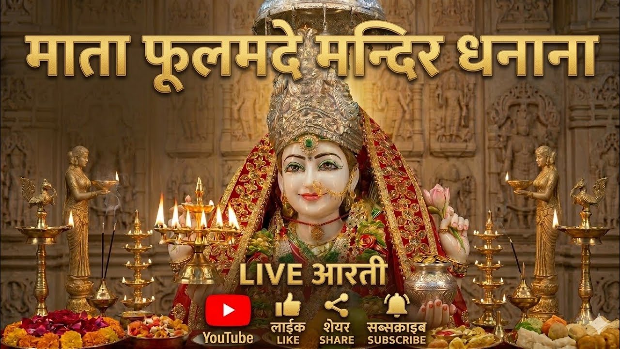 ❤️माता फूलमदे मन्दिर धनाना live! संध्या आरती 17/03/26 #live #livestream #aarti #viral #youtube #maa
