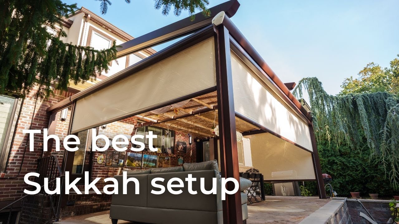 Retractable Motorized Pergola (Sukkah)│Clifton, NJ