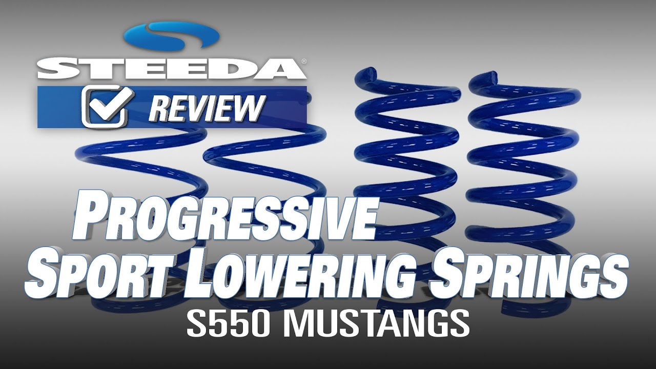Steeda S550 Mustang Sport Lowering Springs Progressive