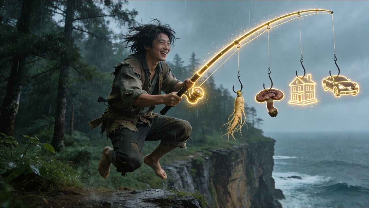 【FULL】🔥Magical Rod Catches Ginseng! Poor Lad Uses System to Rise & Lead Village to Prosperity!