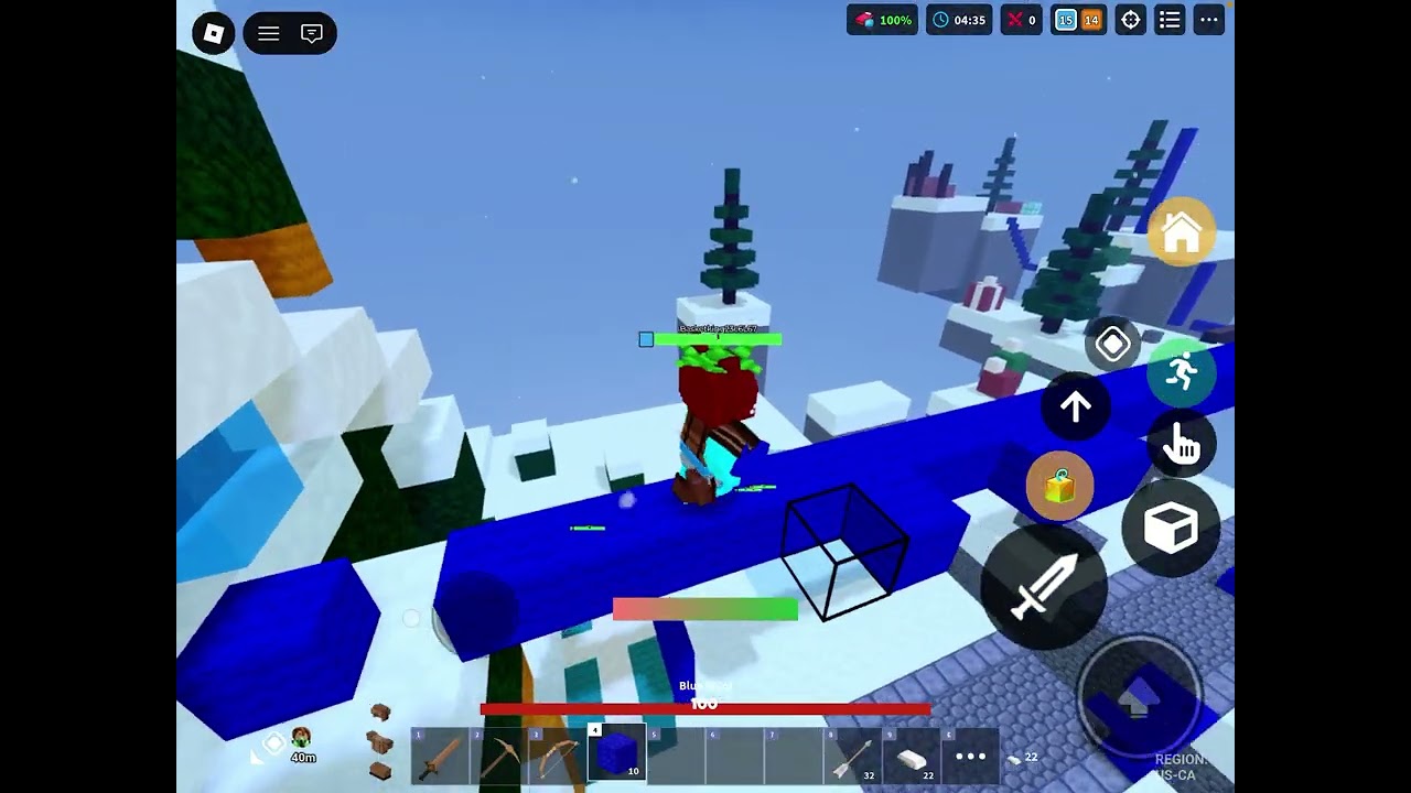 Playing bedwars Milo kit