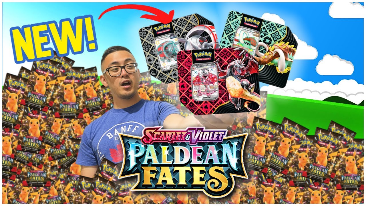 Opening Pokemons NEW Paldean Fates Tin! These Tins are CRAZY!