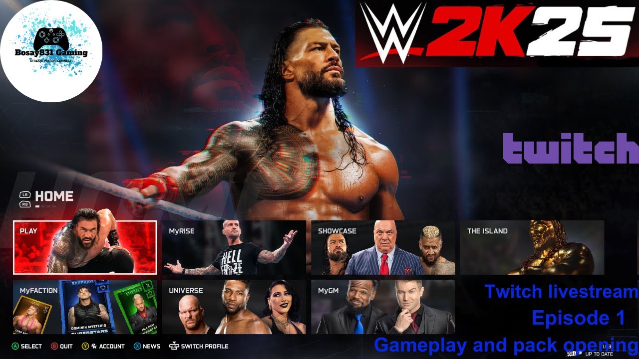 WWE2K25 | Episode 1 | Twitch live | XSX