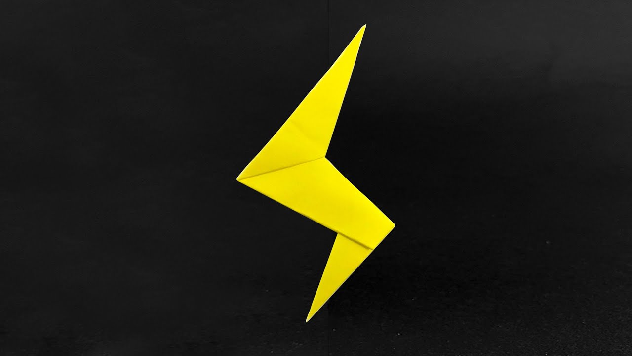EASY Origami Paper lightning [Tutorial]