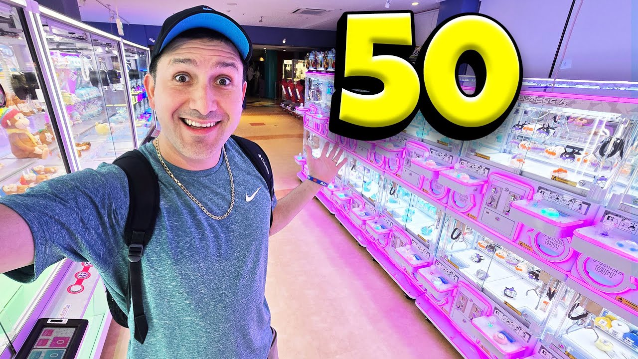 50 Coin Claw Machine Challenge in Japan!
