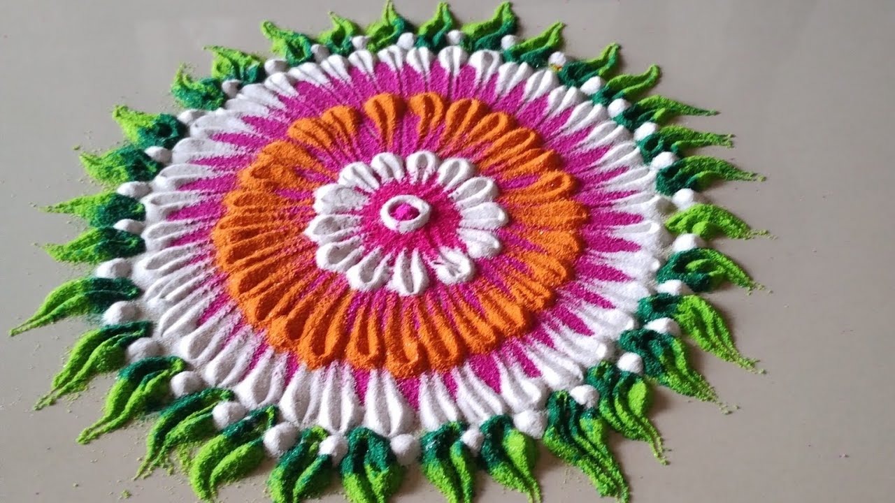 Sundar Rangoli Design | simple Rangoli | Rangoliart |  Rangoli | Rangoli Design | @Shivstarrangoli |