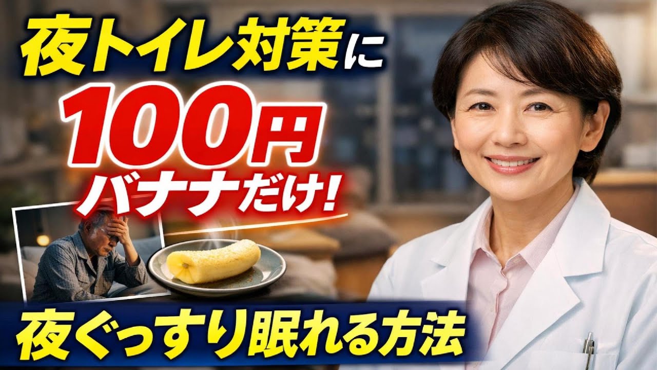 たった100円バナナで夜間頻尿を減らす方法｜熟睡ルーティンと塩分水分調整｜からだ整えノート