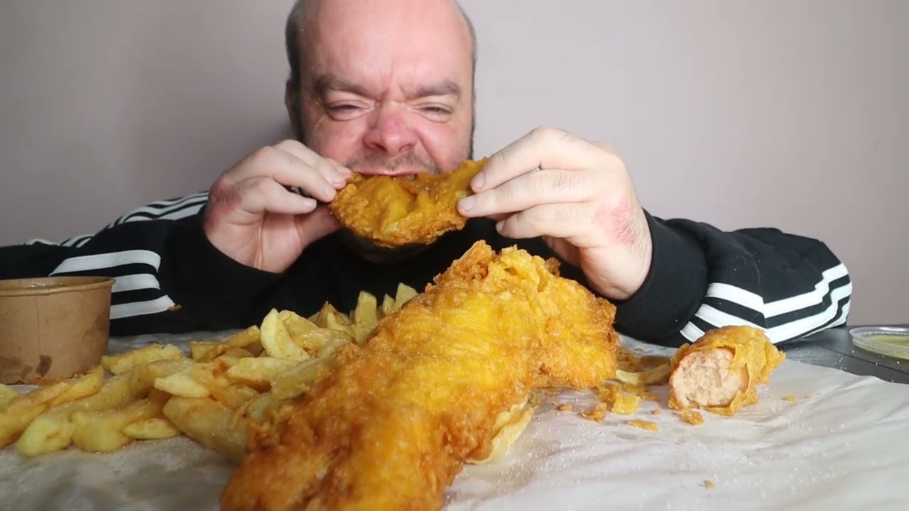 fish and chips asmr video
