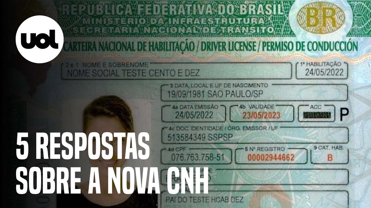 Nova CNH: esclarecemos 5 dúvidas sobre o novo documento