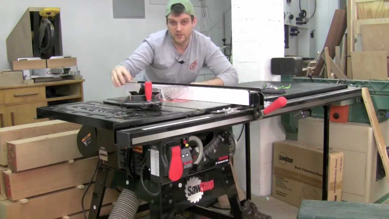 SawStop Contractor Saw Product Tour