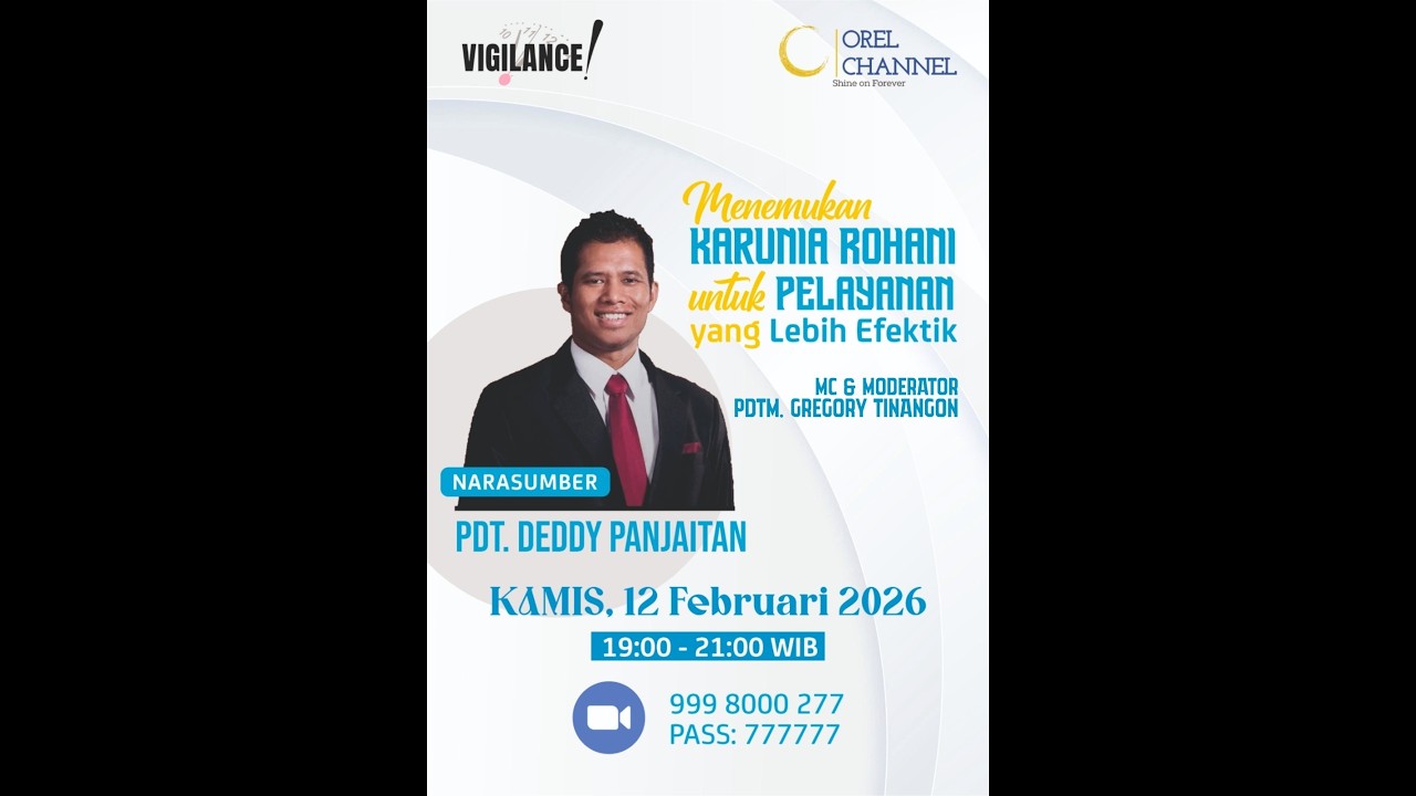 🔴 LIVE | Vigilance | Menemukan Karuna Rohani untuk Pelayanan yang Lebih Efektif | 12-02-26