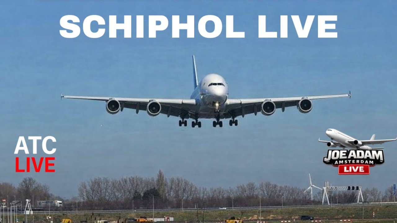 🔴 LIVE: Sunny & Windy Arrivals at Amsterdam Schiphol | Feb 25, 2026