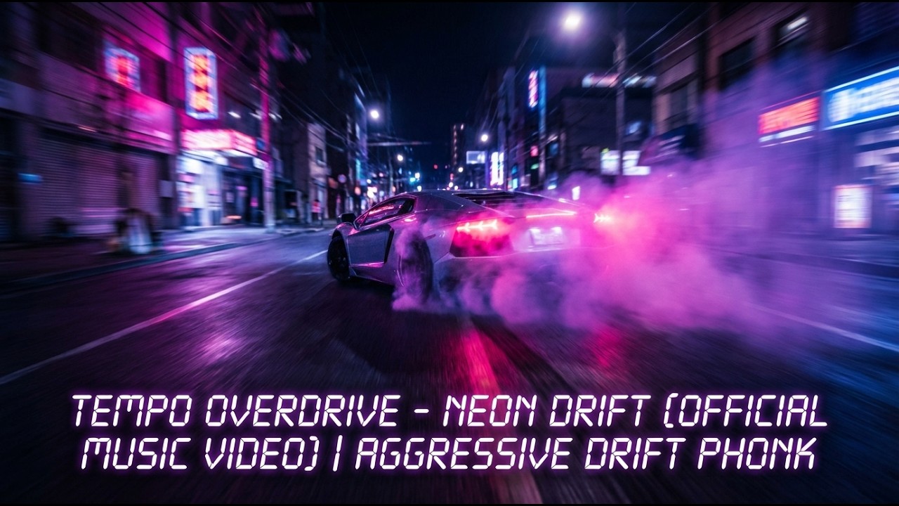 Tempo Overdrive - Neon Drift (Official Music Video) | Aggressive Drift Phonk