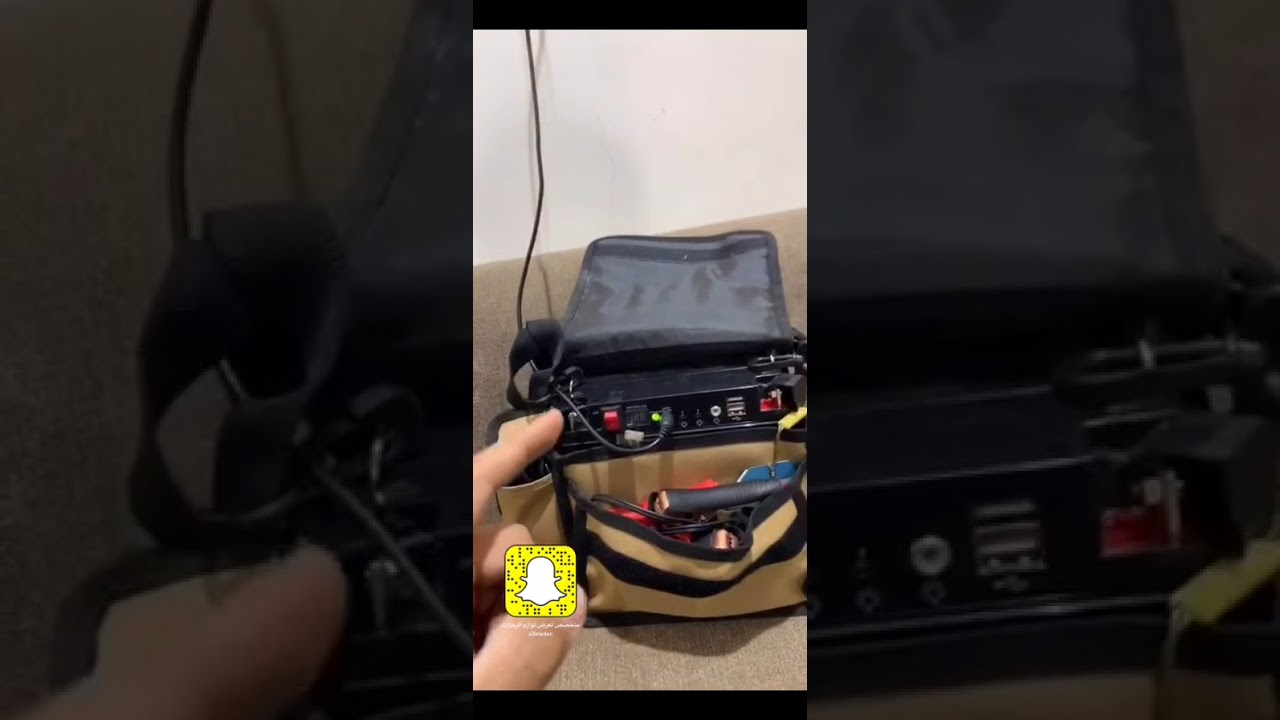 بطاري ١٧ امبير متعدد الوظائف قدرة 17 امبير بمخرجين USB مع توصيلات + لمبات/ متخصص عرض لوازم الرحلات