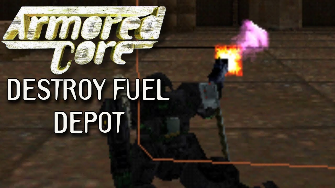 Armored Core Mission #14 - Destroy Fuel Depot [PS1 HD]