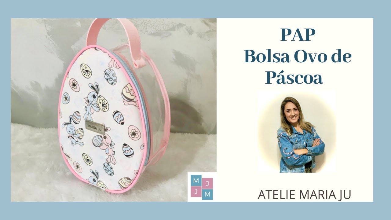 Aula Bolsa Ovo de Páscoa - Fácil e baixíssimo custo!!