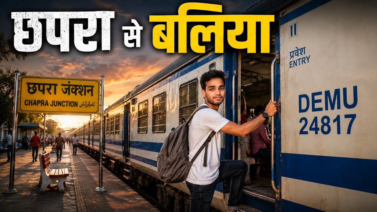 chapra se ballia tak ka safar via train || passenger train se #chapra to #ballia