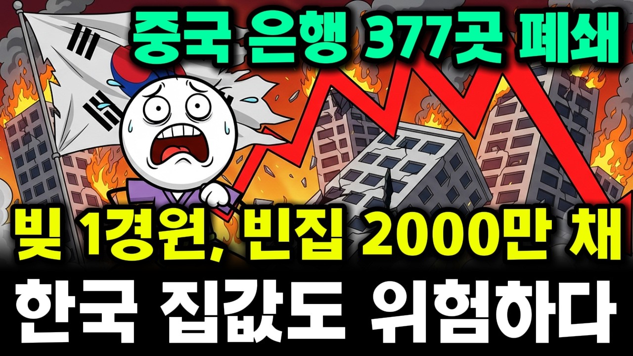 “377개 은행 사라졌다…부채 1경원, 빈집 2000만 채 ‘한국을 향한 중국 경제의 경고’”