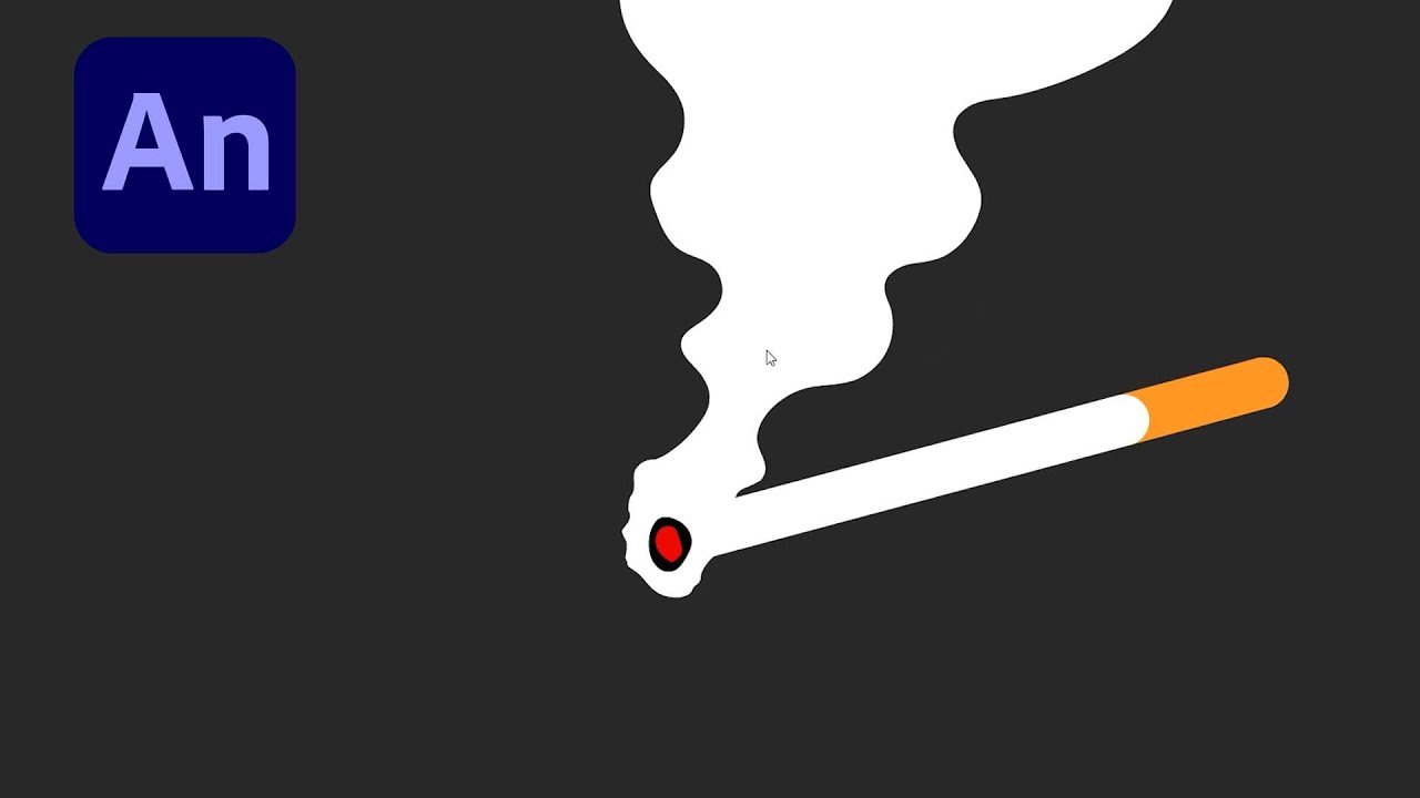 Adobe Animate #32: Animating A Cigarette Burning - Smoke Effect
