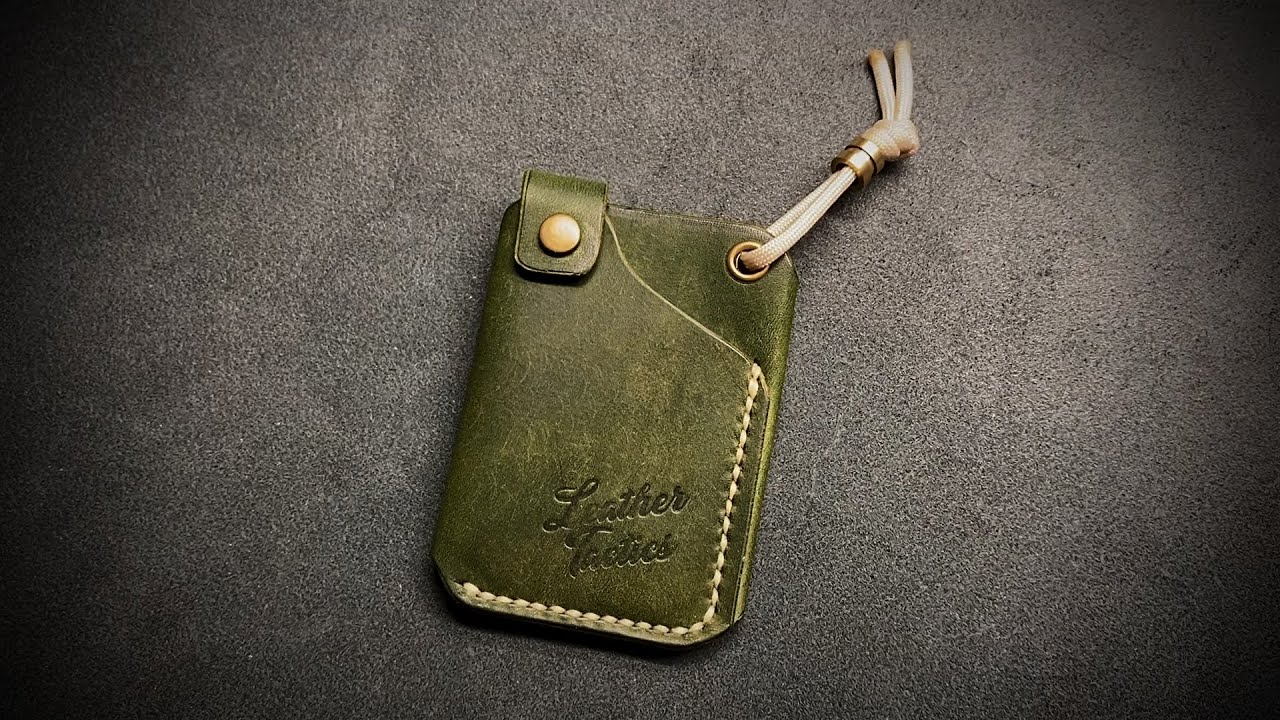 Making An EDC Prodigy Leather Wallet