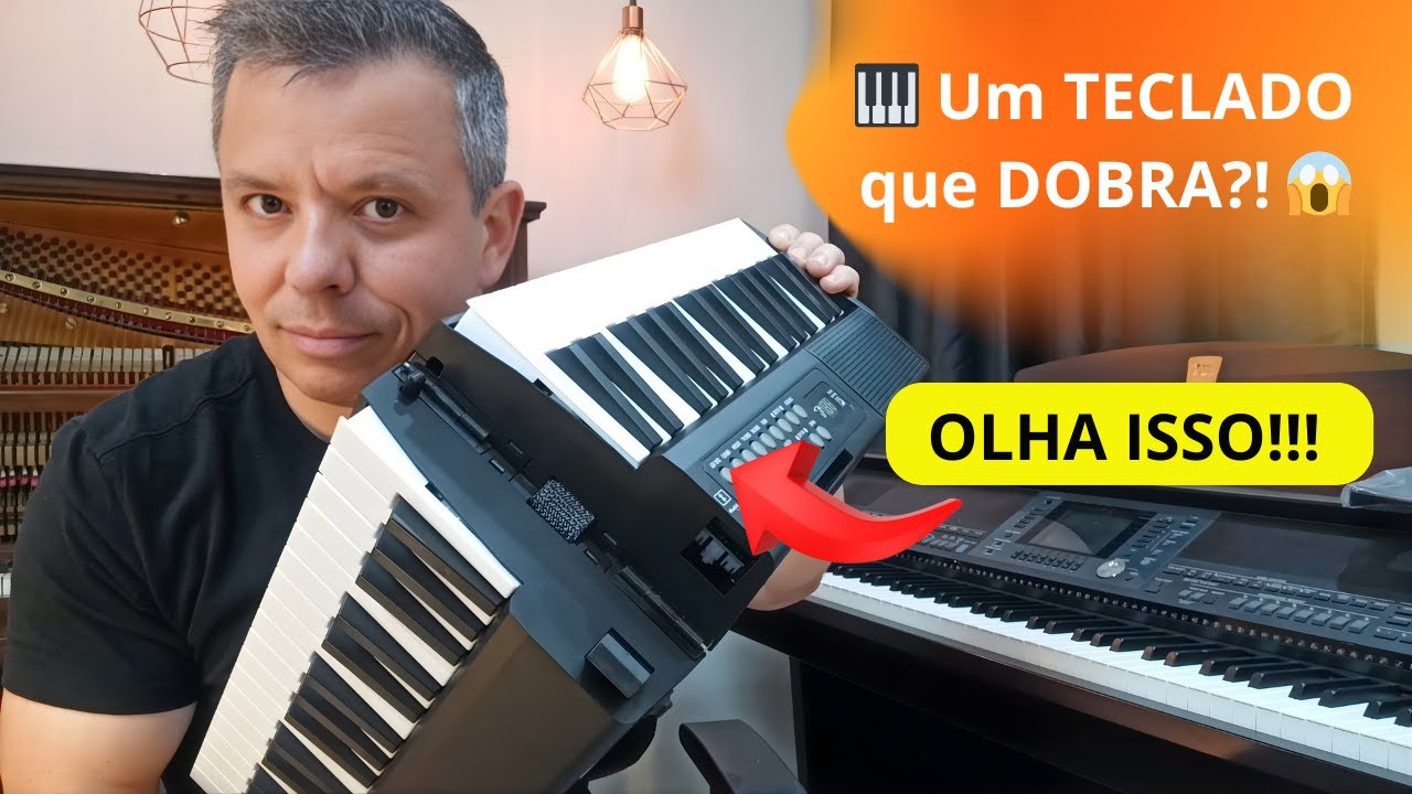 😱 Um TECLADO que DOBRA?! Cabe NA MOCHILA! #teclado #tecladistagospel #auladeteclado
