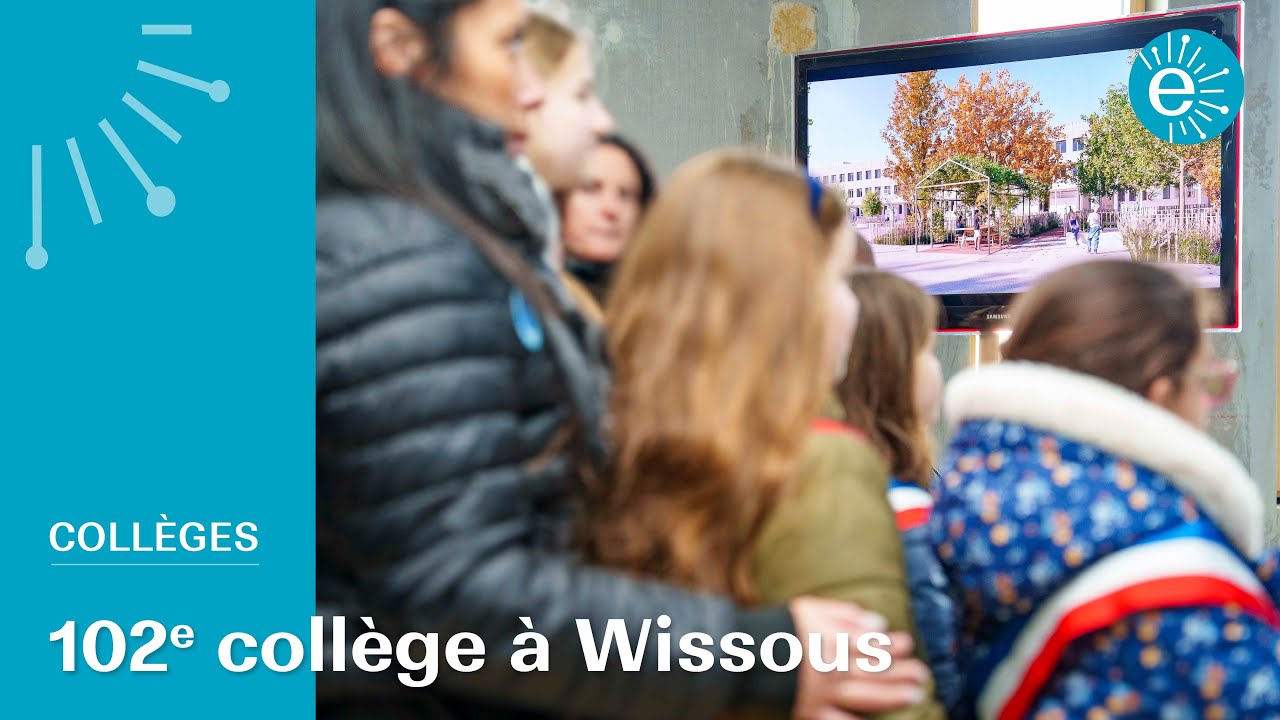 Première salle de classe du collège de Wissous