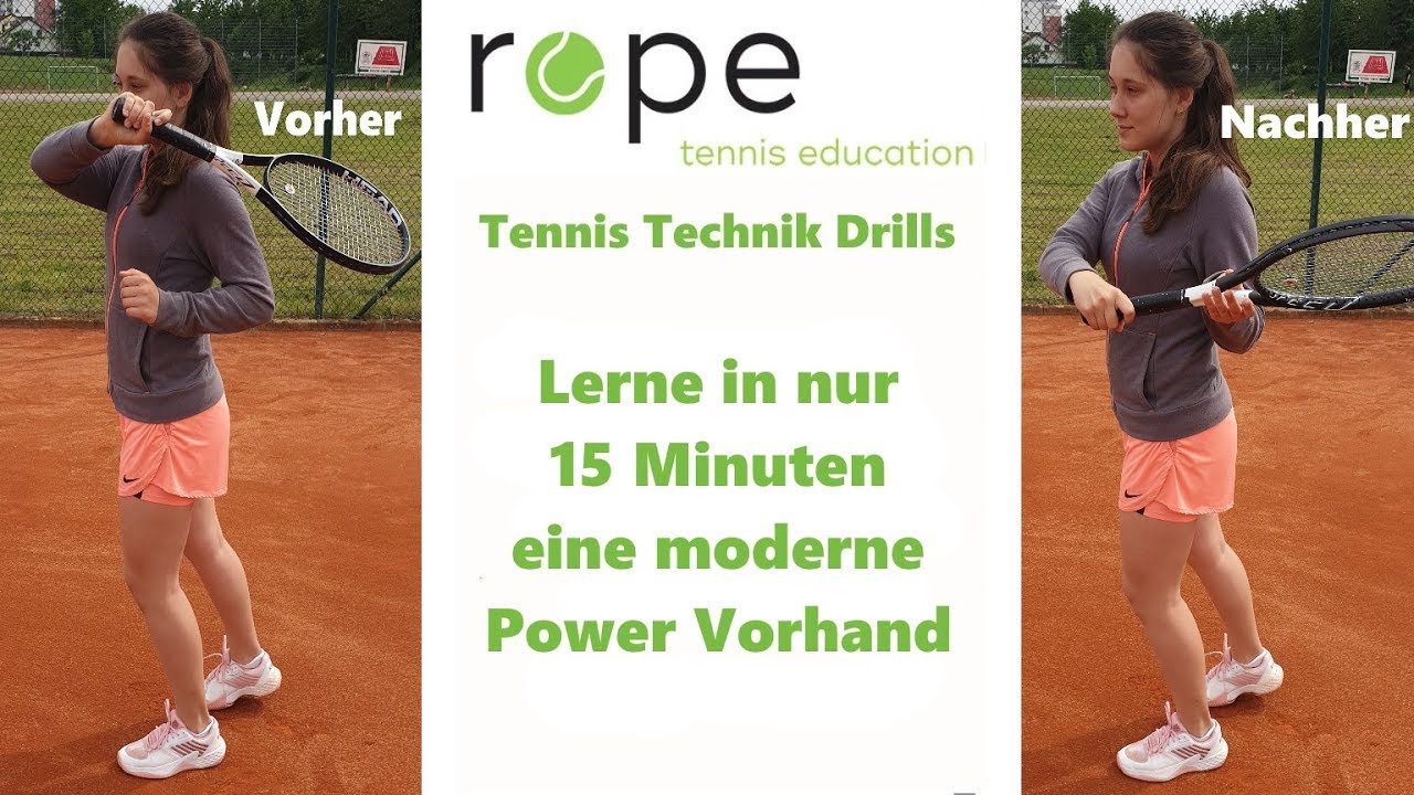 Tennis Technik Drills - Wie du in nur 15 Minuten eine moderne Power Vorhand lernen kannst