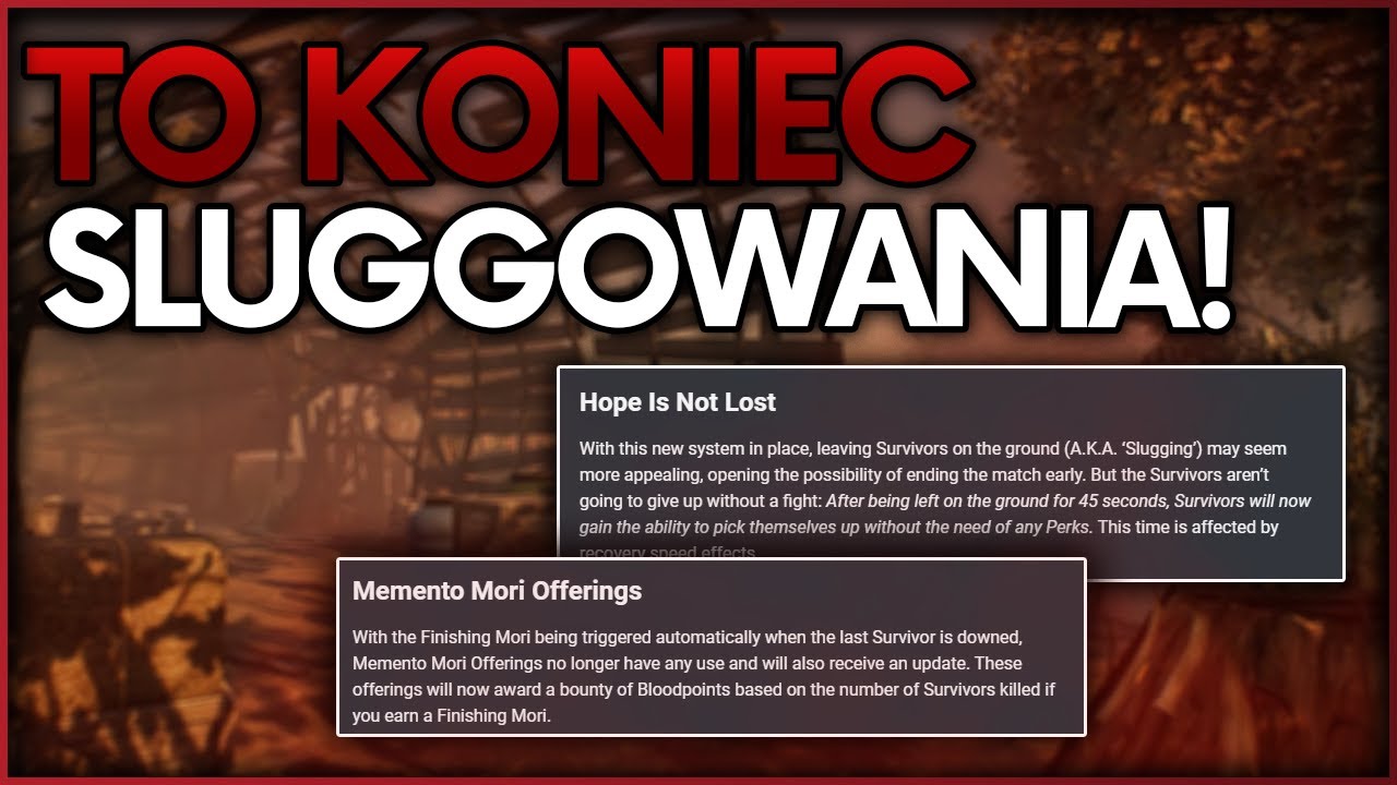 Nowy system mori, update perk&oacute;w - Developer Update - Finishing Mori | Dead by Daylight 💀