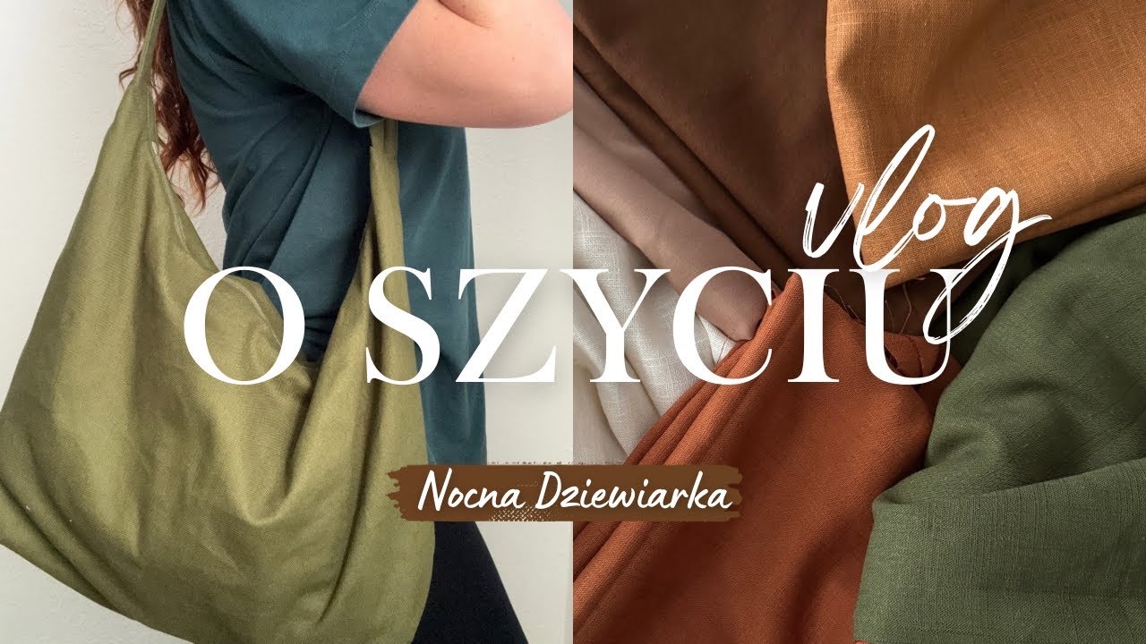 🧵Moje pierwsze kroki w szyciu | Ubrania i dodatki | Szyciówka #1| Nocna Dziewiarka | sewing vlog