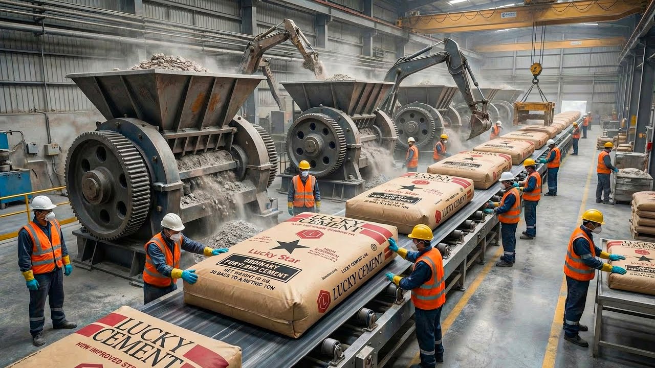 FULL PROCESS | Inside the Cement Factory &ndash; How Cement Is Made in Modern Factories