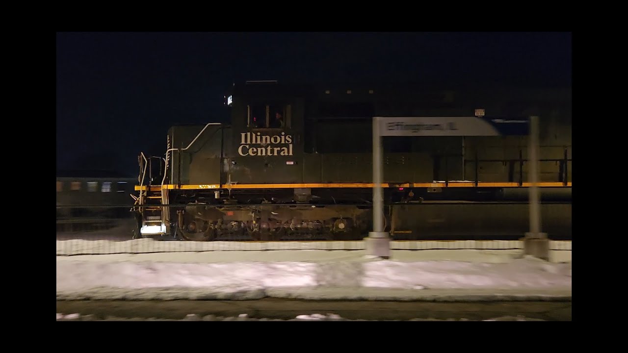 Illinois Central 1024 with Stacks, Autoracks & Box Car on Champaign Sub! #railfanning