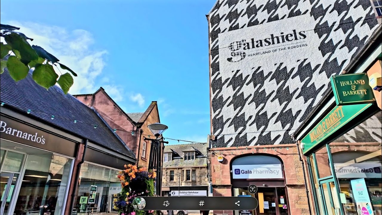 GALASHIELS, A HIDDEN SCOTTISH BORDER TOWN GEM, WALKING TOUR, TRAVEL GUIDE, SCOTLAND, 4K