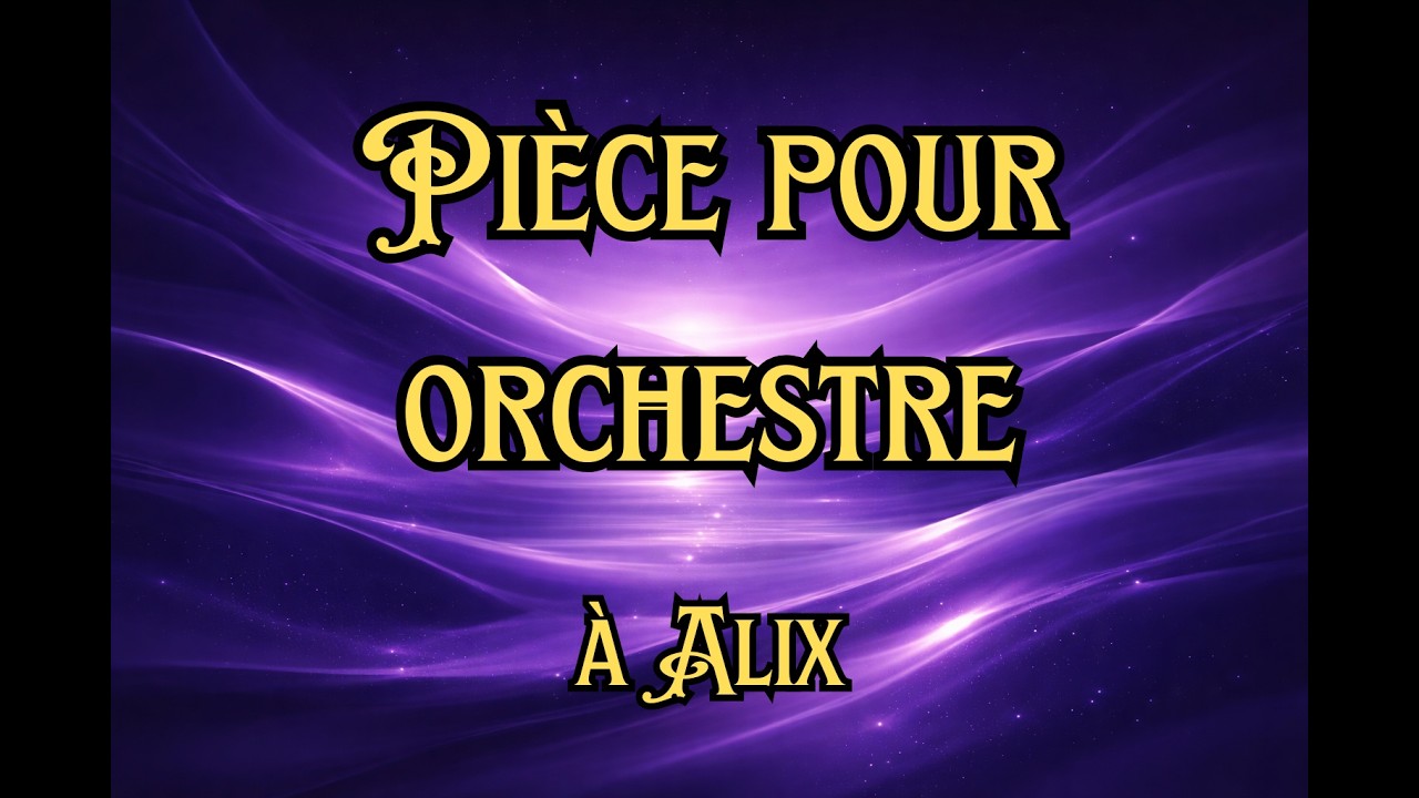 Pièce pour orchestre - Julien Millaire