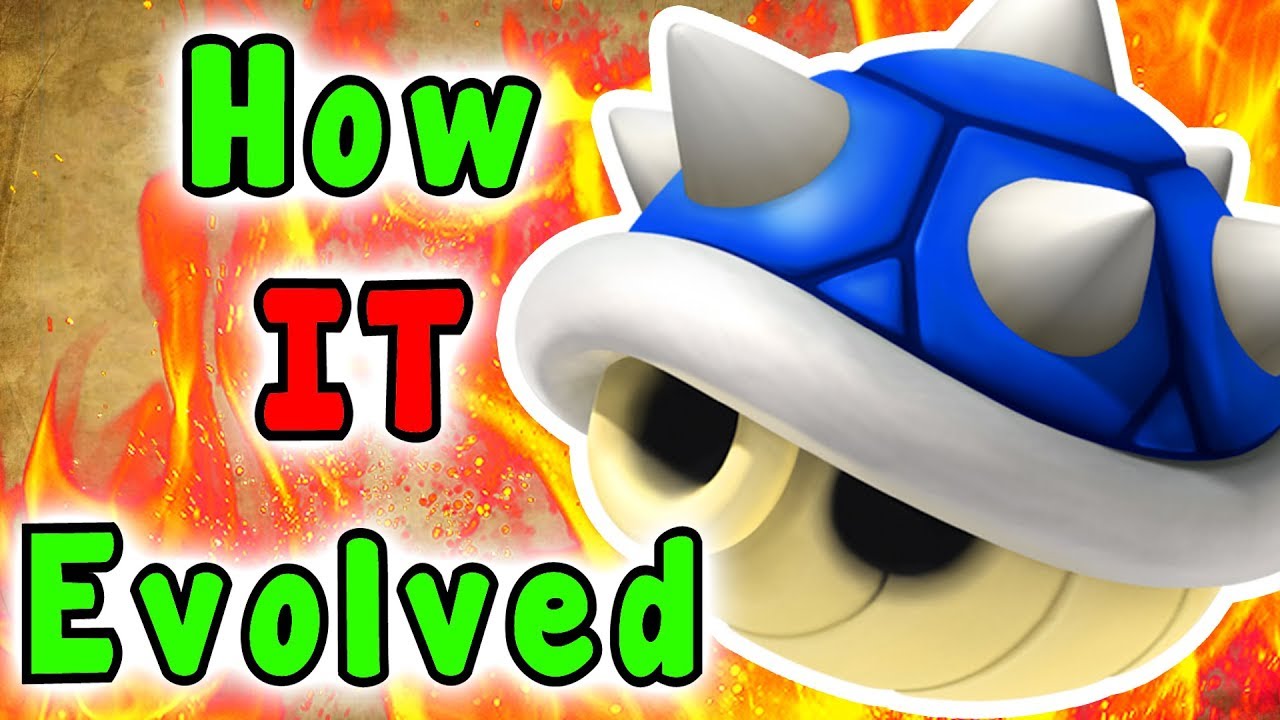 Super Mario - Evolution Of The SPIKED/BLUE SHELL Power Up (1990 - 2019)
