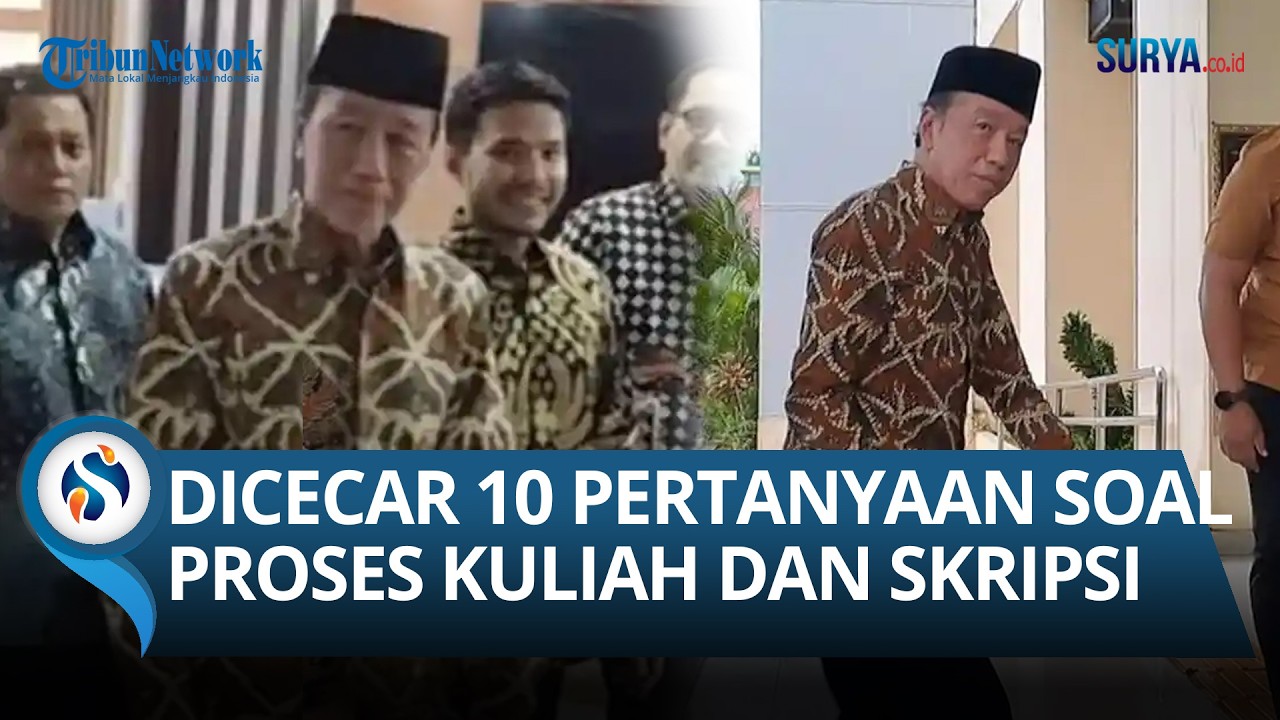 Diperiksa 2,5 Jam di Polresta Solo, Jokowi Jawab 10 Pertanyaan Penyidik soal Kuliah & Skripsi di UGM