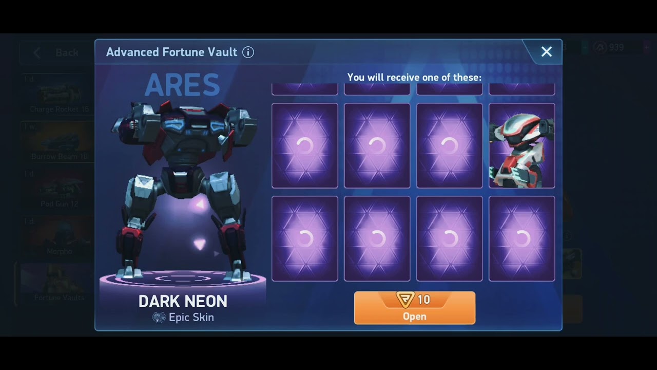 The way in which you can earn the A coin credit and skin in a Quick way #MECH ARENA