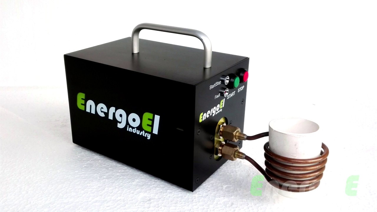 Przetop miedzi 1kg piec indukcyjny PDP-3